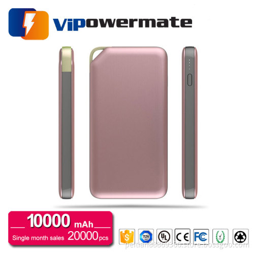 Wholesale new design high quality portable color external power banks 10000mah